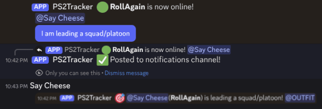 Section 1 squad leading notifications additional example